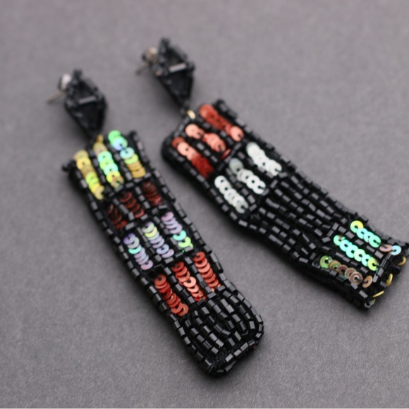 Lulu Frost Josephine Sequin Earrings - Picture 1 of 8